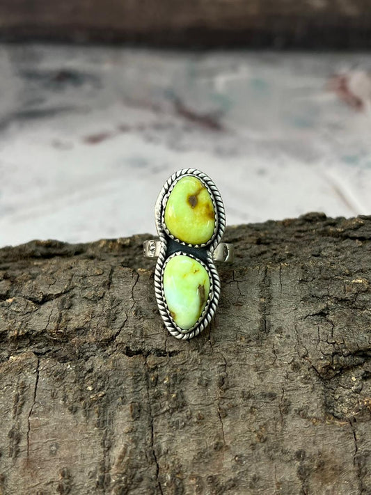 Handmade Sterling Silver Palomino Adjustable Ring "Signed Nizhoni"