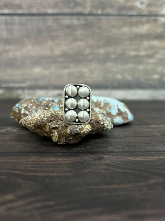 Handmade Sterling Silver Adjustable Ring With Signed Nizhoni