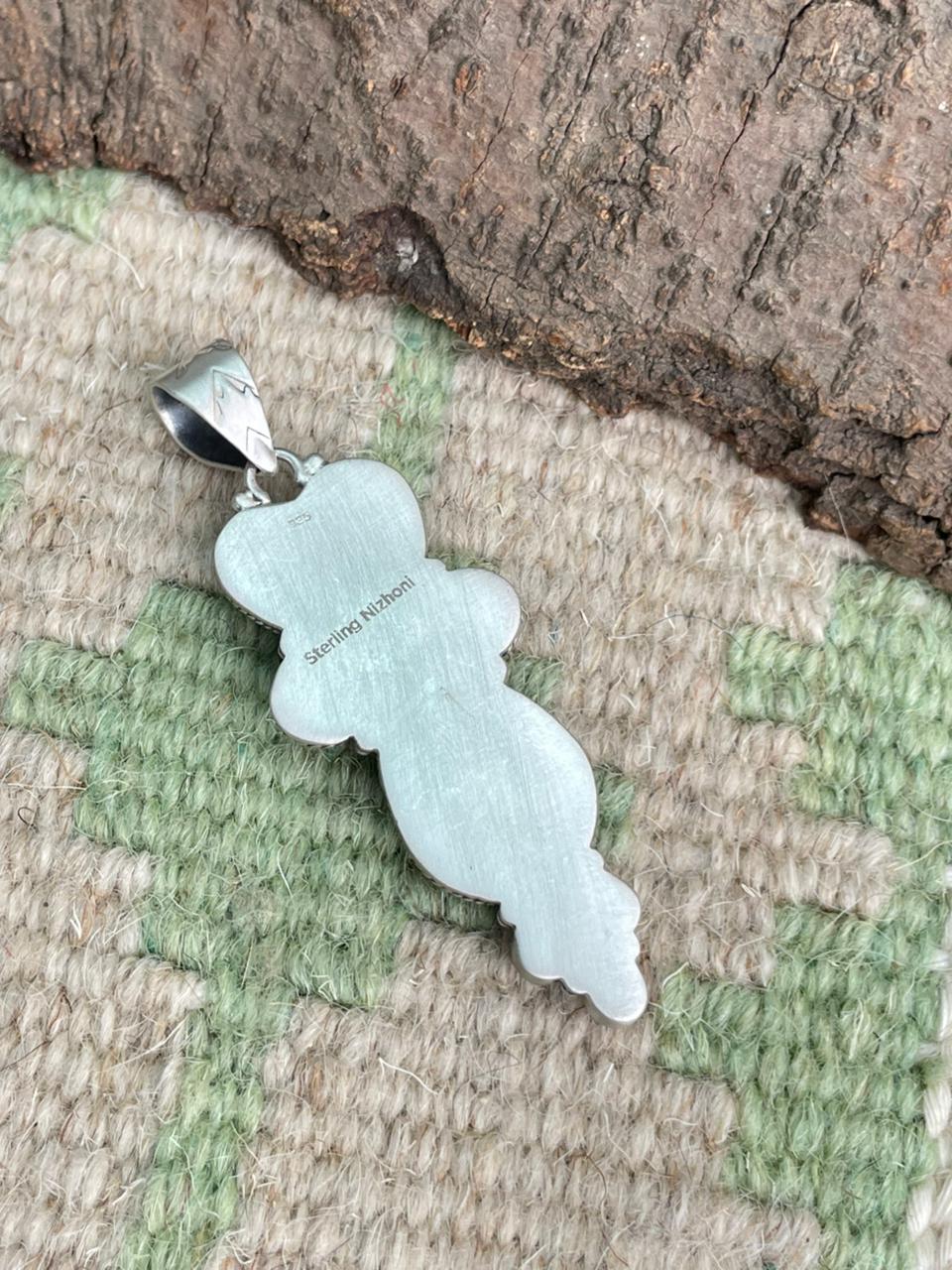 Handmade Sterling Silver Cotton Candy Pendant "Signed Nizhoni"