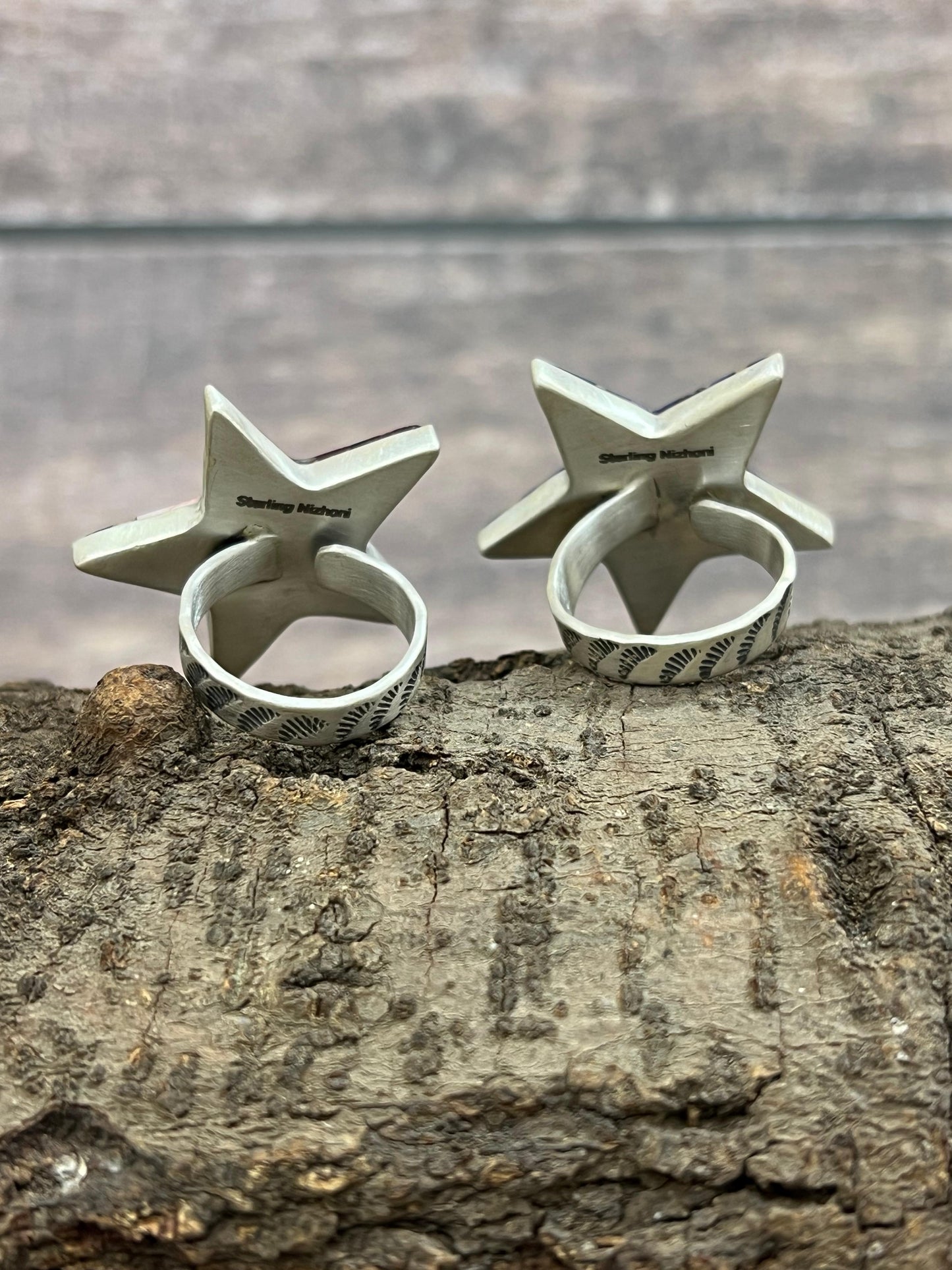 Handmade Sterling Silver Grape Dahlia, Dahlia Rose Adjustable Ring with Signed Nizhoni