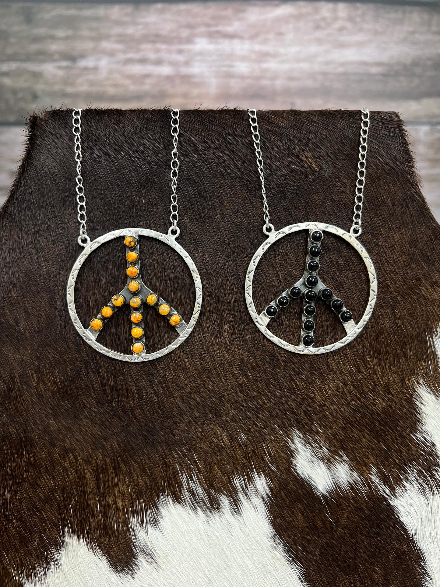 Handmade Sterling Silver Black Onyx, Bumblebee Necklace Signed Nizhoni