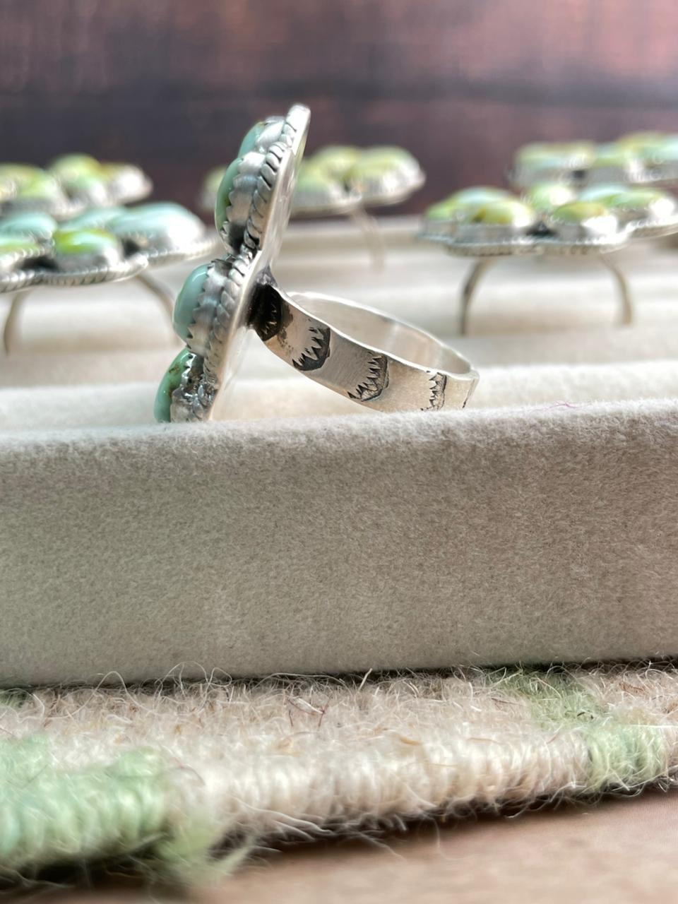 Handmade Sterling Silver Palomino Adjustable Ring "Signed Nizhoni"