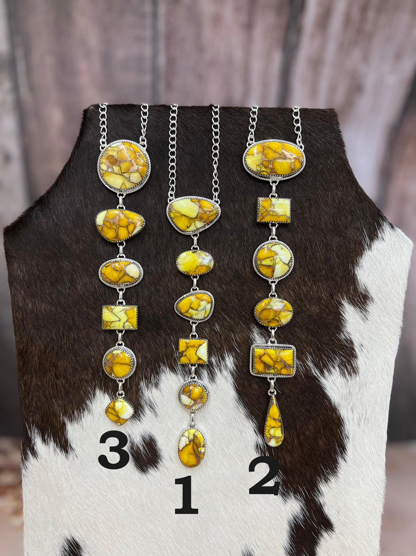 Handmade Sterling Silver Honey Dahlia Necklace with Signed Nizhoni