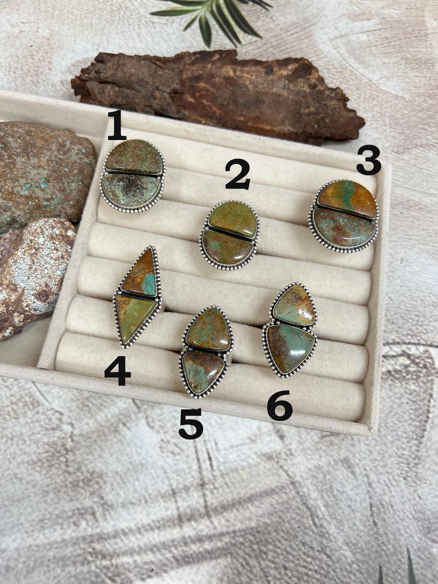 Handmade Sterling Silver Old Stock Royston Turquoise Adjustable Ring Signed Nizhoni