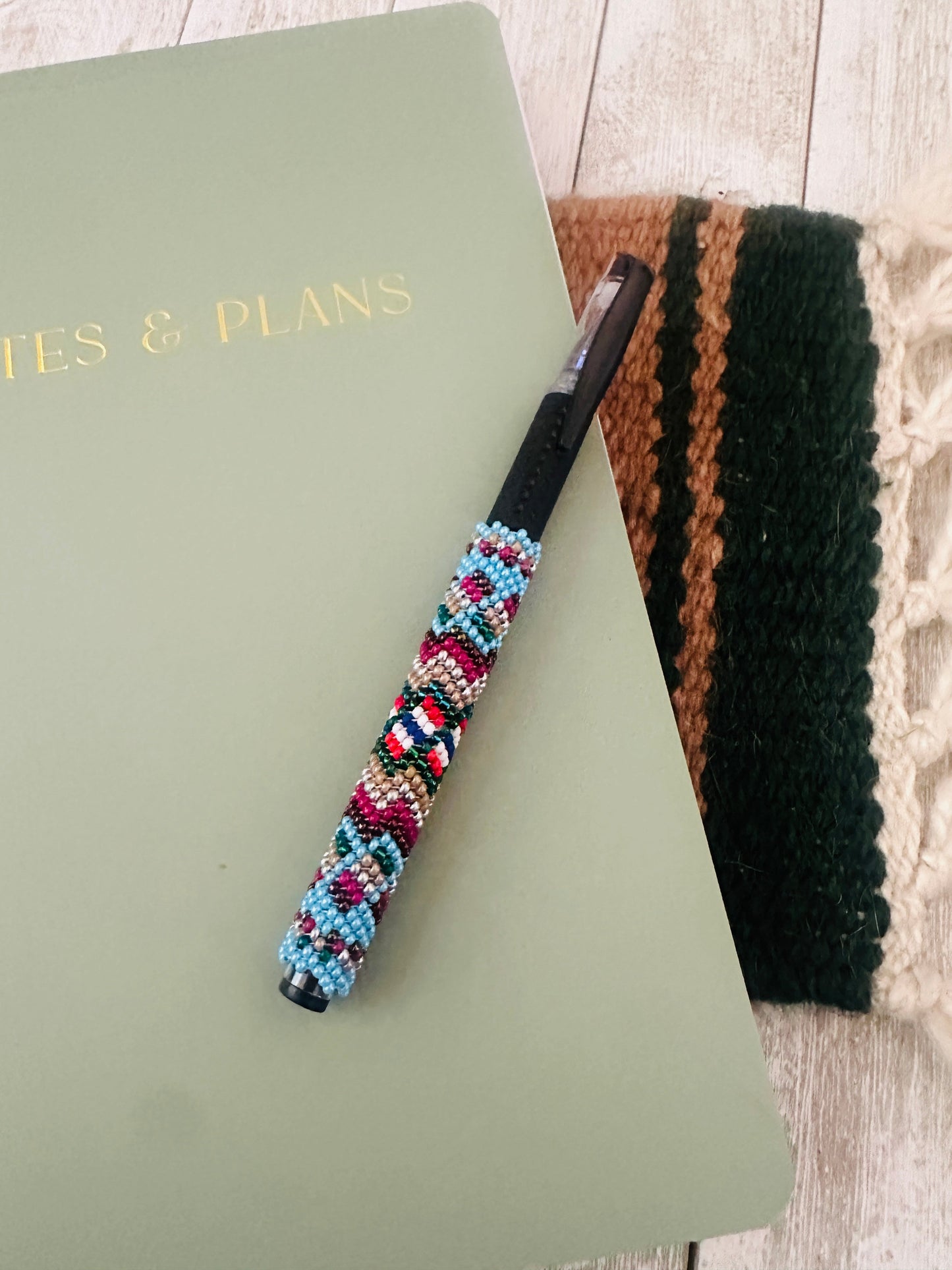 Handcrafted  Muticolor Beaded Pen