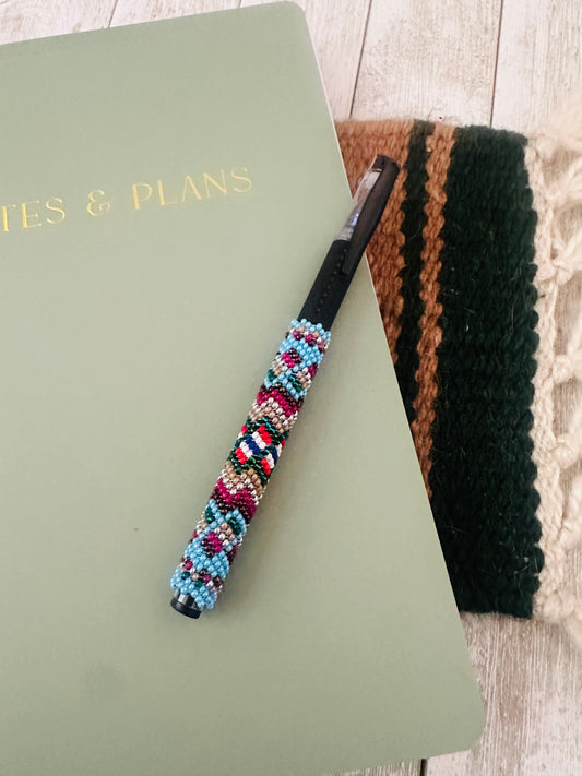 Handcrafted  Muticolor Beaded Pen