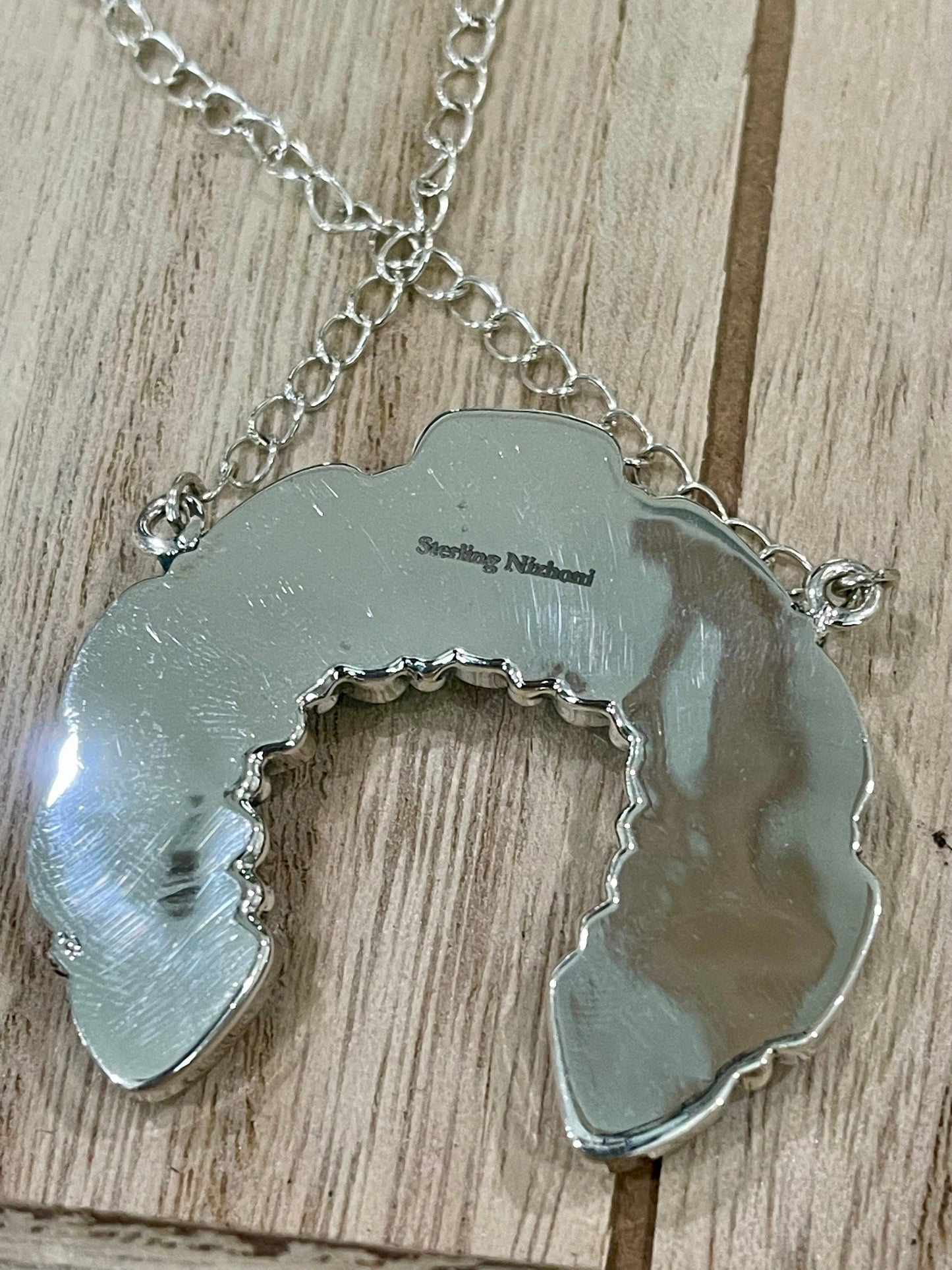 Handmade Cotton Candy Sterling Silver Naja Necklace