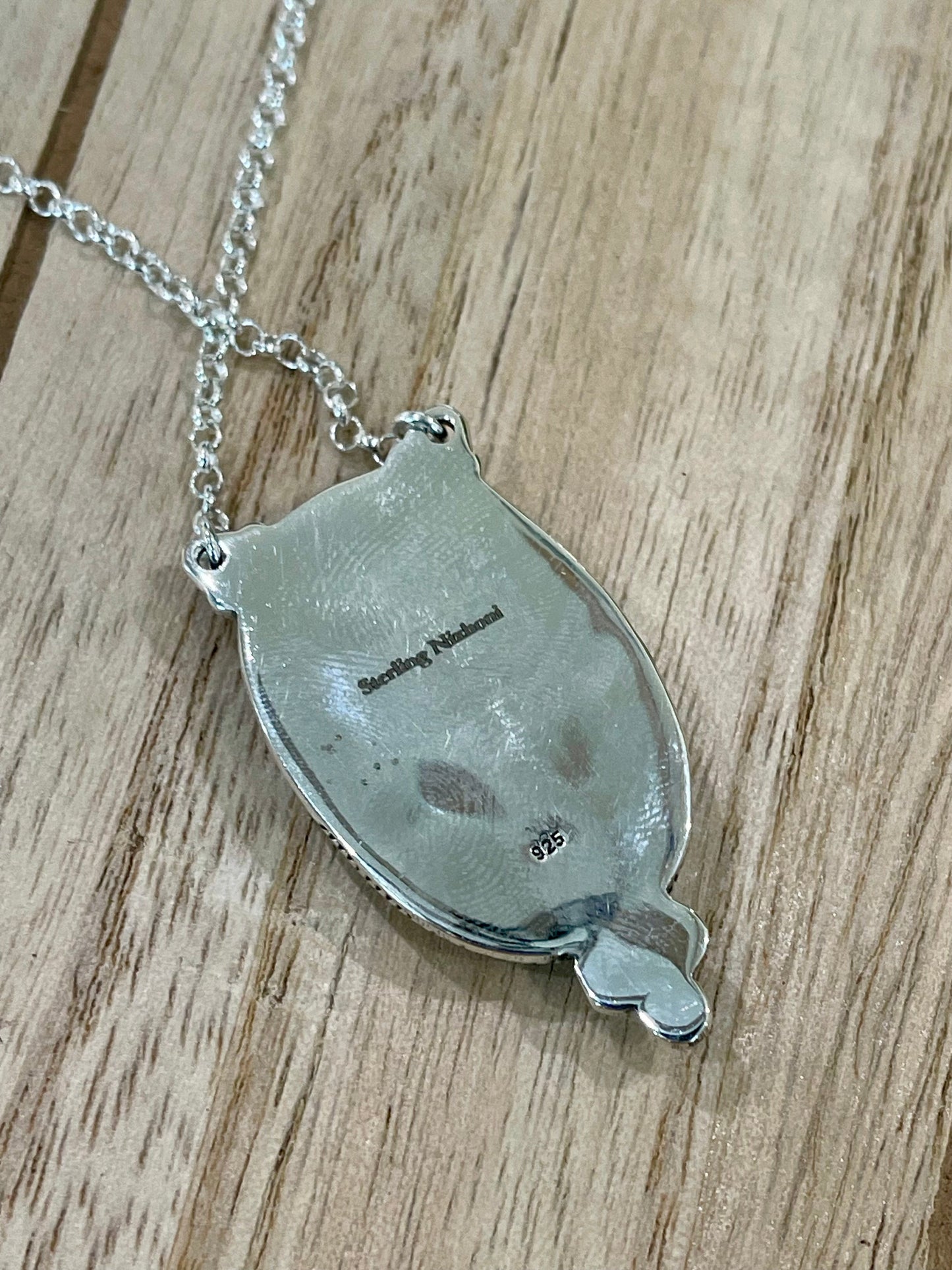Handmade Sterling Silver & Purple Dream Mojave Heart Necklace