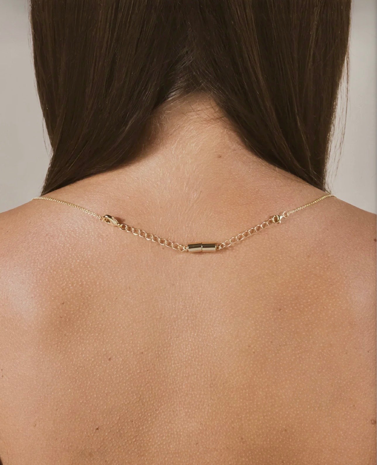 Magnetic Necklace Extender- Silver