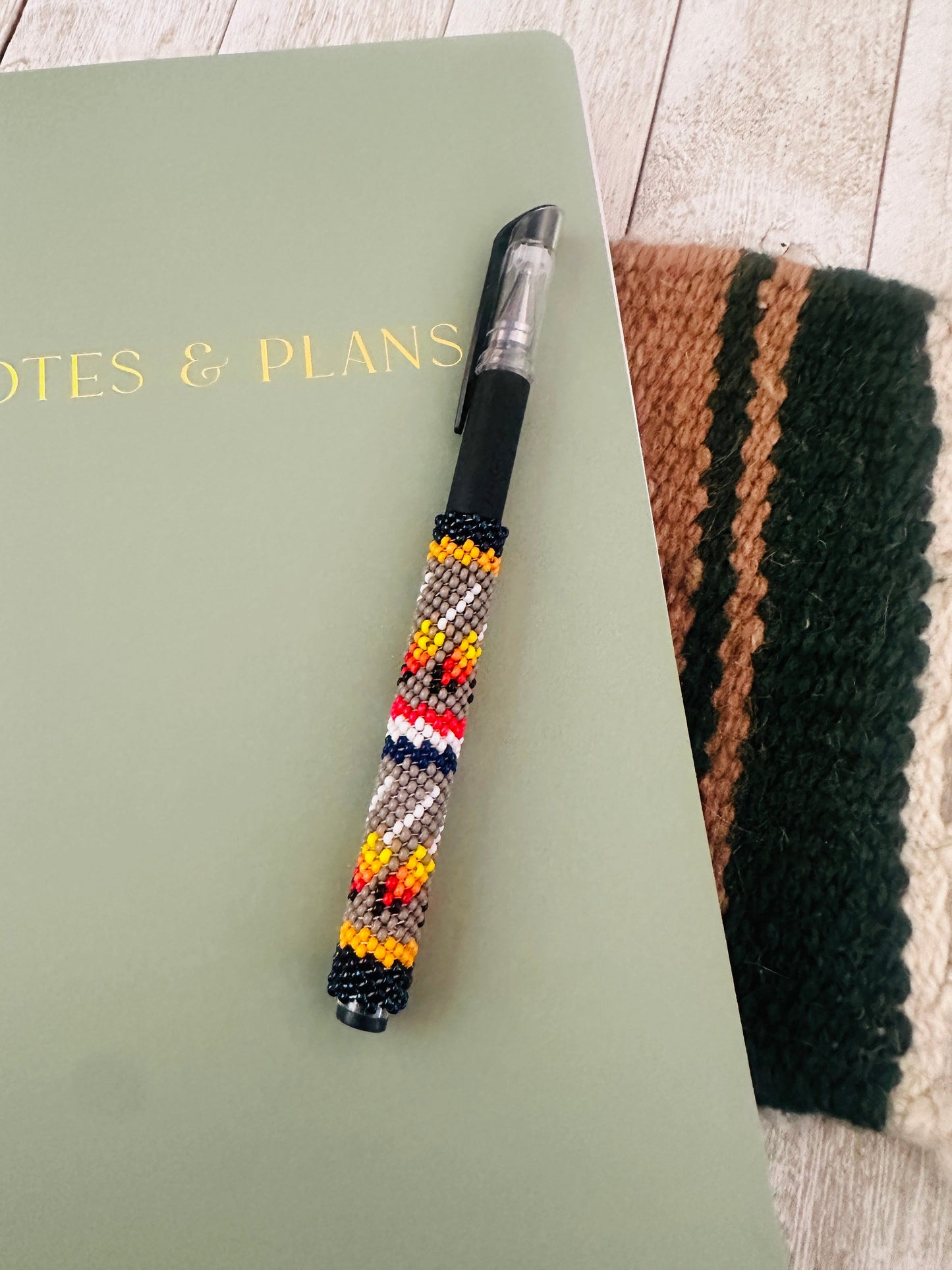 Handcrafted  Muticolor Beaded Pen
