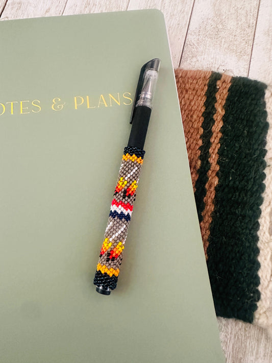 Handcrafted  Muticolor Beaded Pen