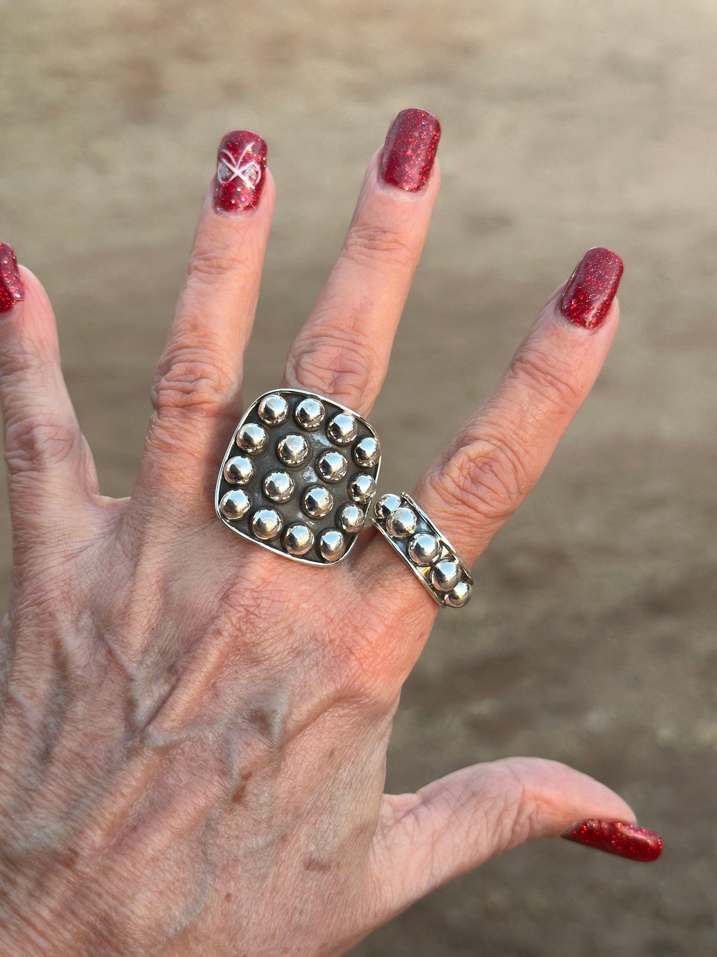 Handmade Sterling Silver 6mm Rocker Stacker Adjustable Band Ring