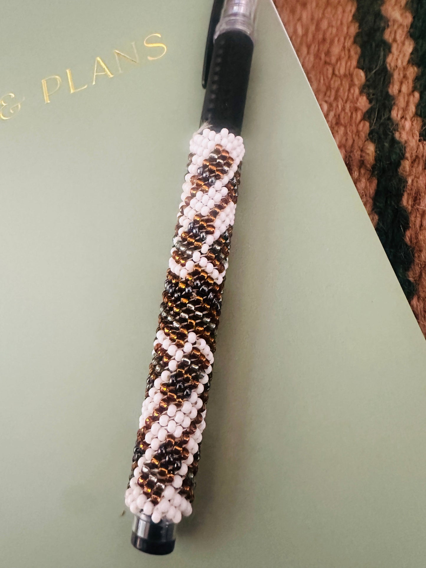 Handcrafted  Muticolor Beaded Pen