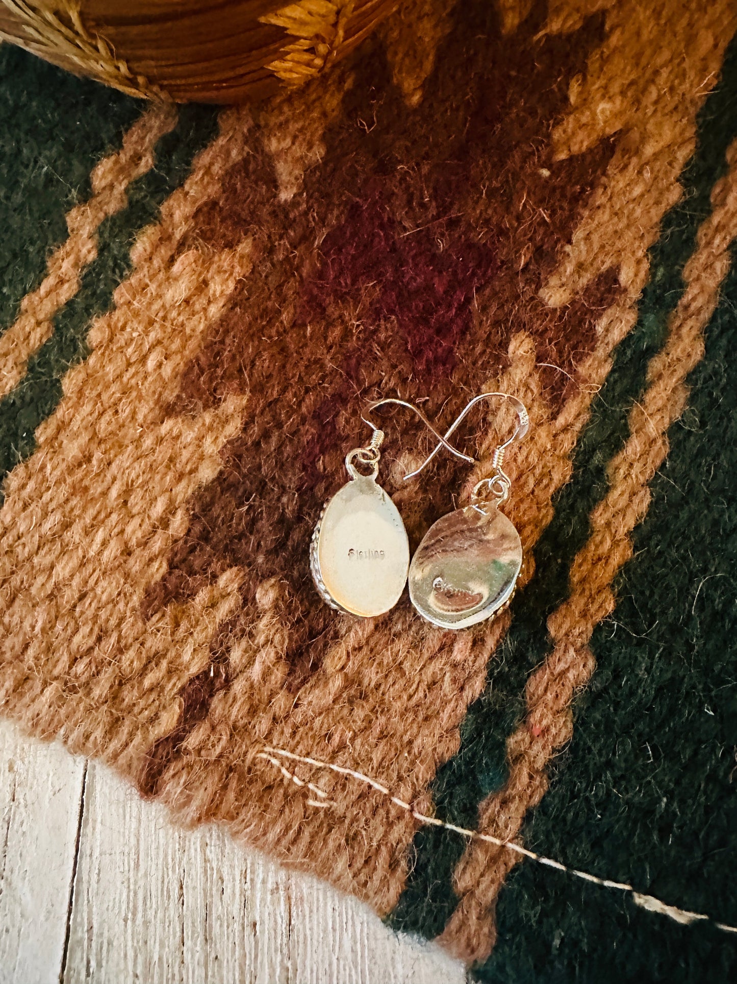 Handcrafted Sterling Silver, & Jasper Dangle Earrings