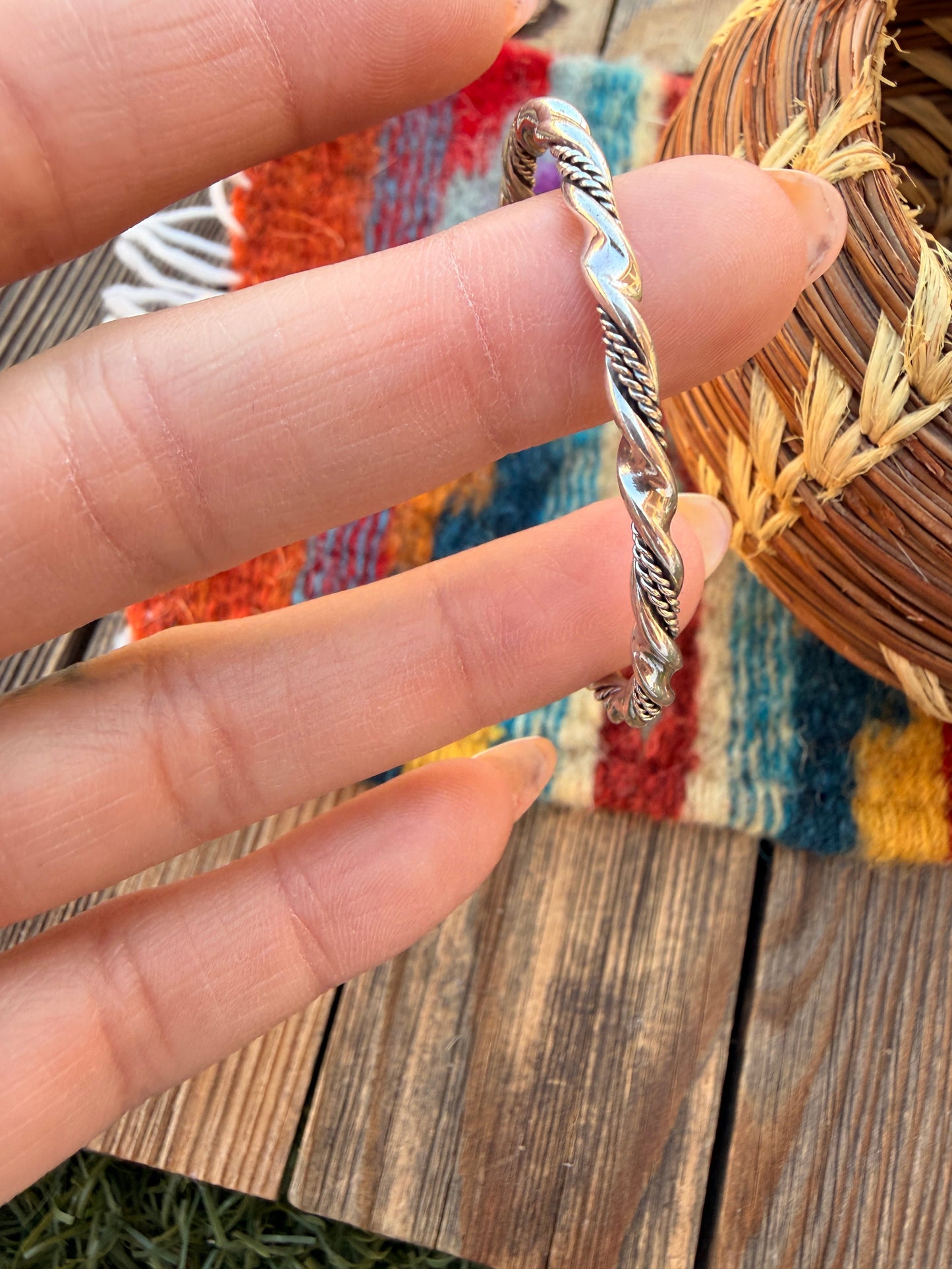Handcrafted Sterling Silver Baby Cuff Bracelet