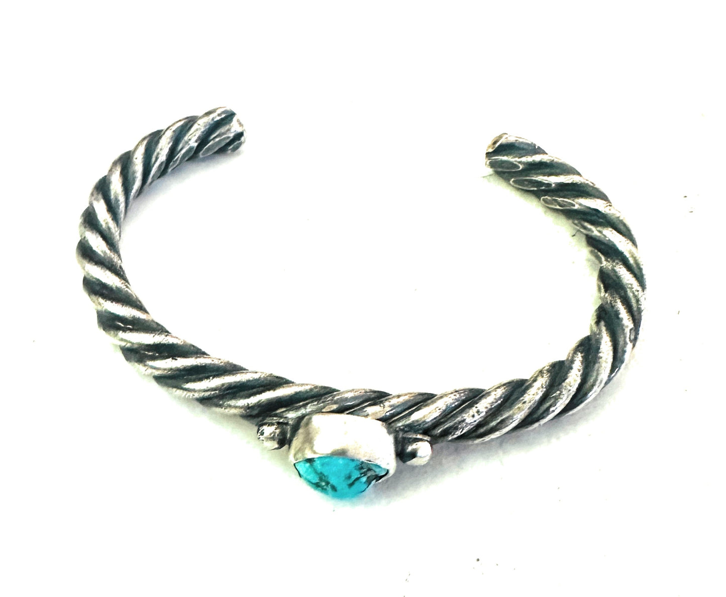 Handcrafted Sterling Silver & Turquoise Cuff Bracelet