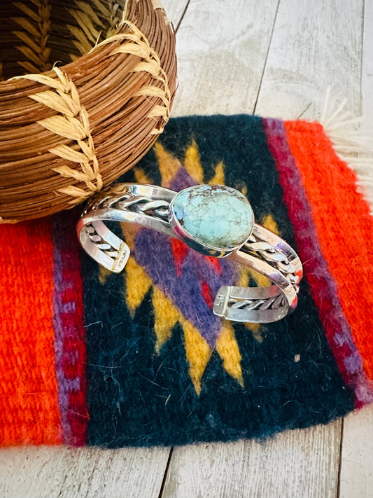 Handcrafted Sterling Silver & Turquoise Cuff Bracelet