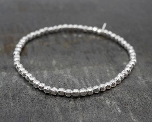 Faceted Beaded Stretch Bracelet