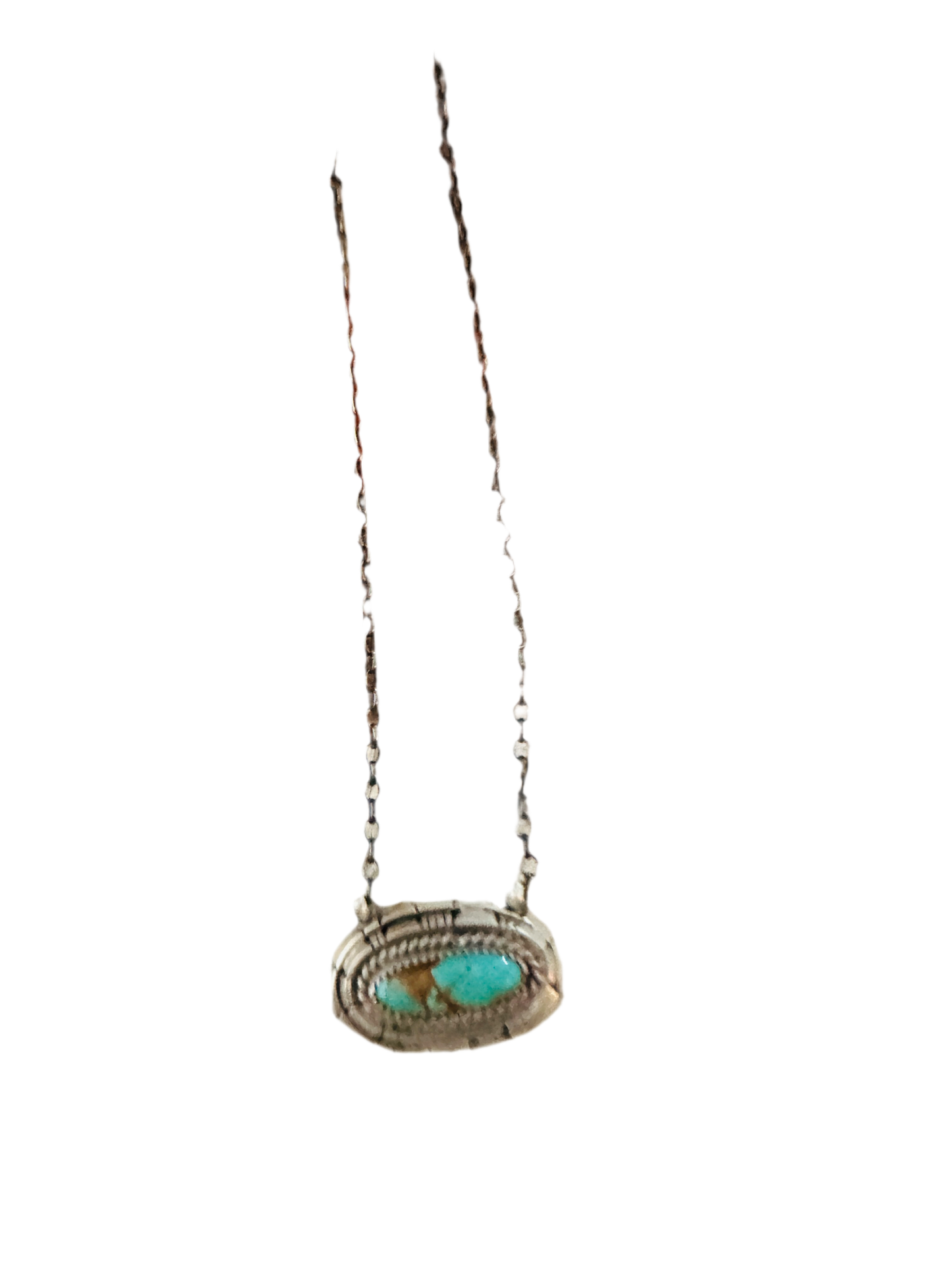 Handcrafted Sterling Silver & Kingman Turquoise Necklace