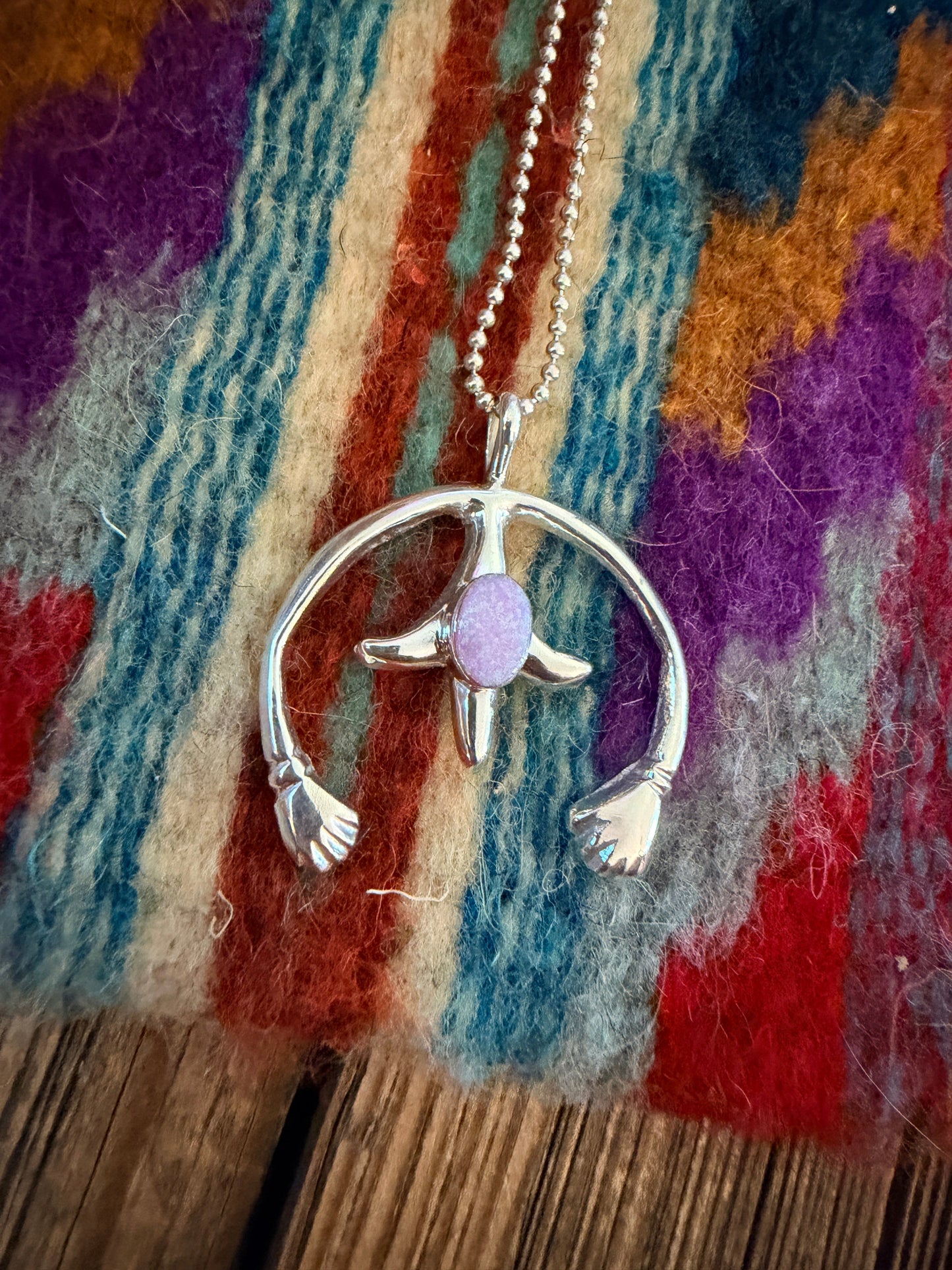 Handcrafted Sterling Silver & Opal Naja Pendant by Joseph Martinez