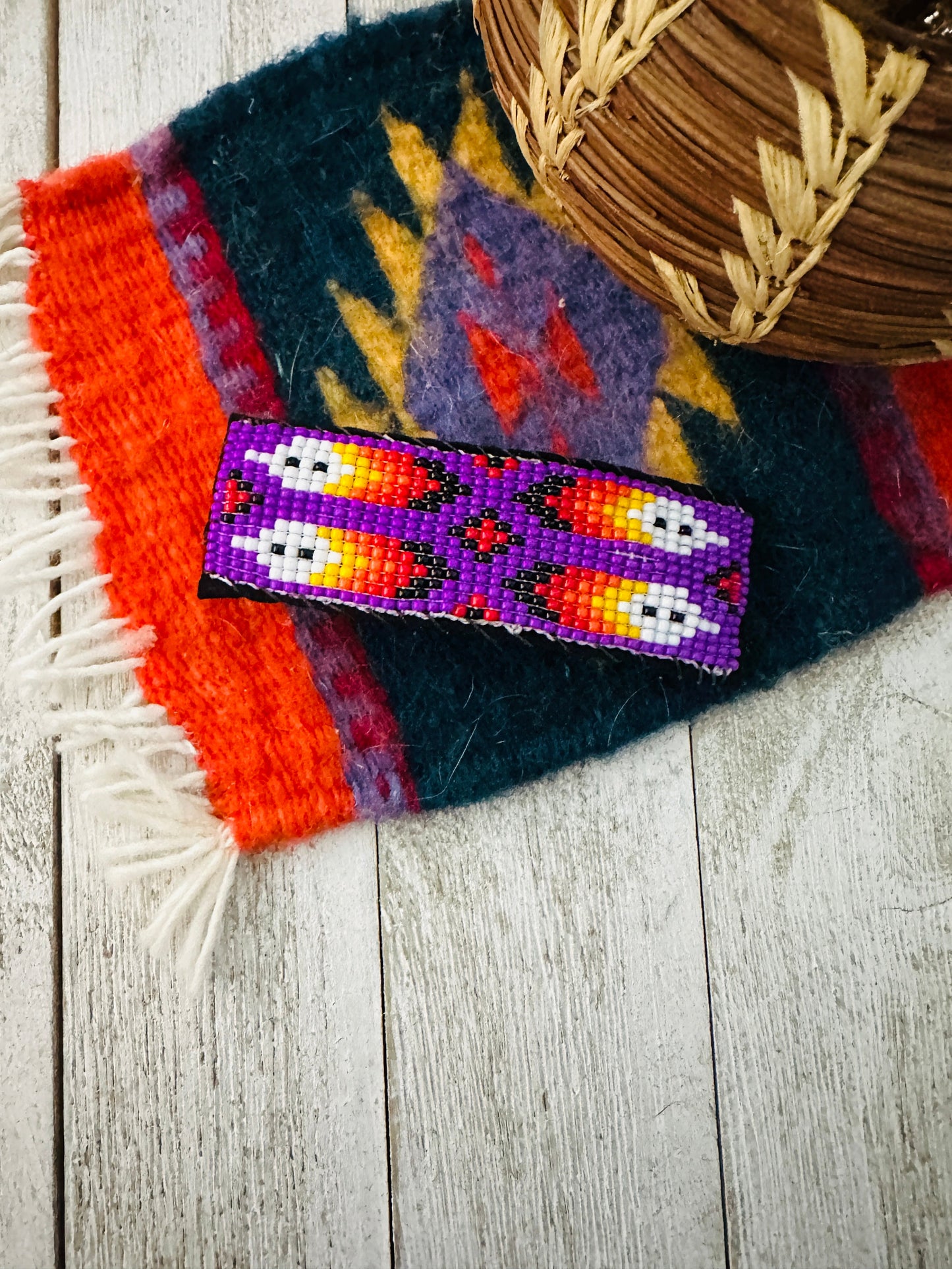 Handcrafted Handmade Beaded Barrette