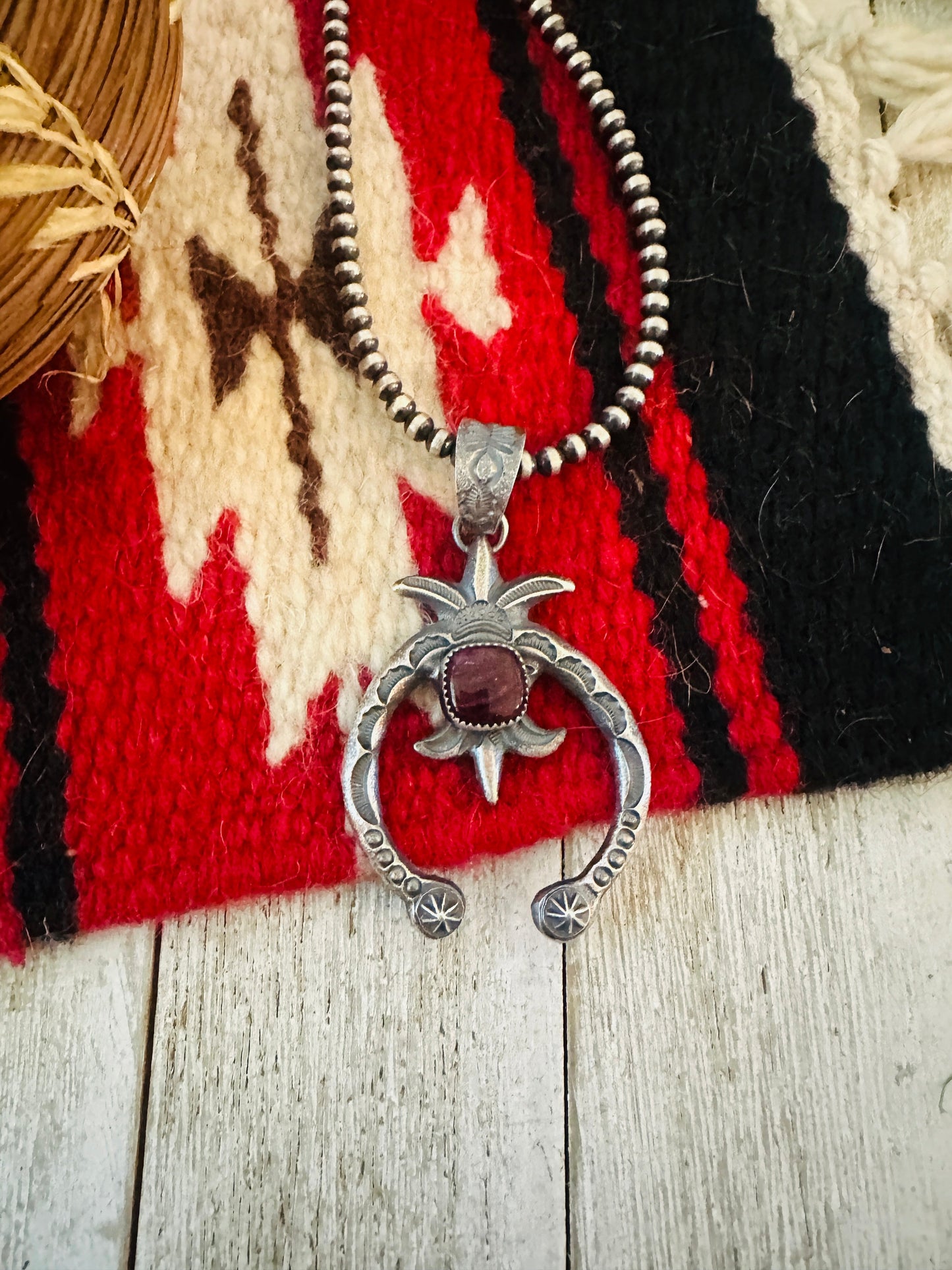 Handcrafted Sterling Silver & Purple Spiny Naja Pendant by Kevin Billah