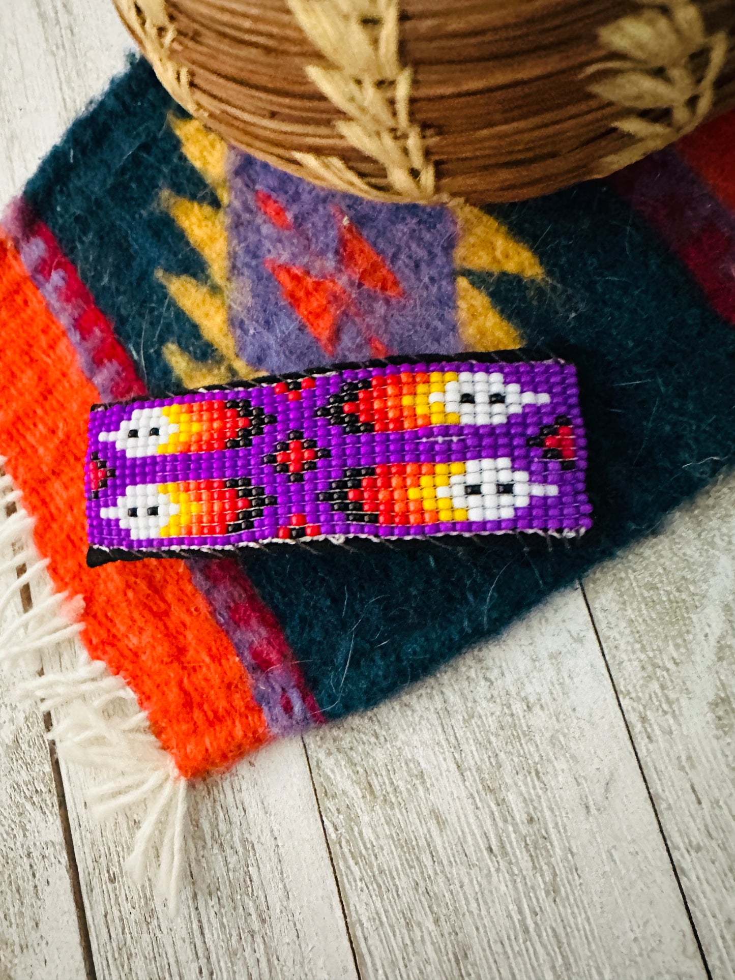 Handcrafted Handmade Beaded Barrette