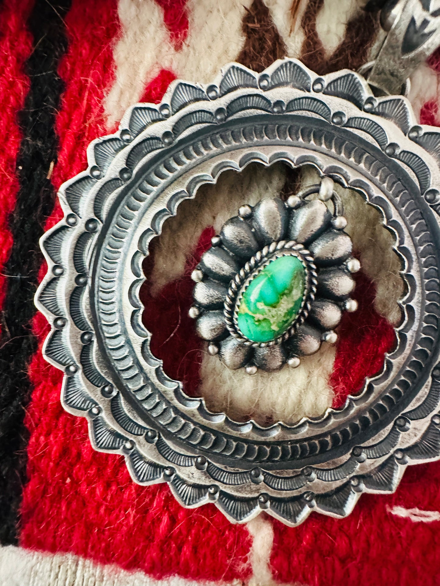 Handcrafted Sterling Silver & Sonoran Gold Turquoise Pendant by Kevin Billah