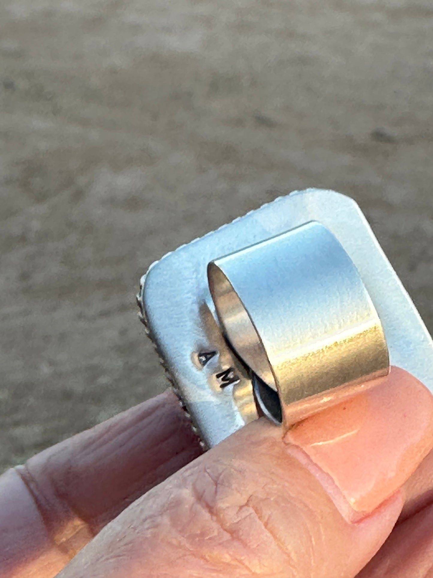 “The Lainey” Handcrafted Pink Dream & Sterling Silver Adjustable Ring by Alfred Martinez