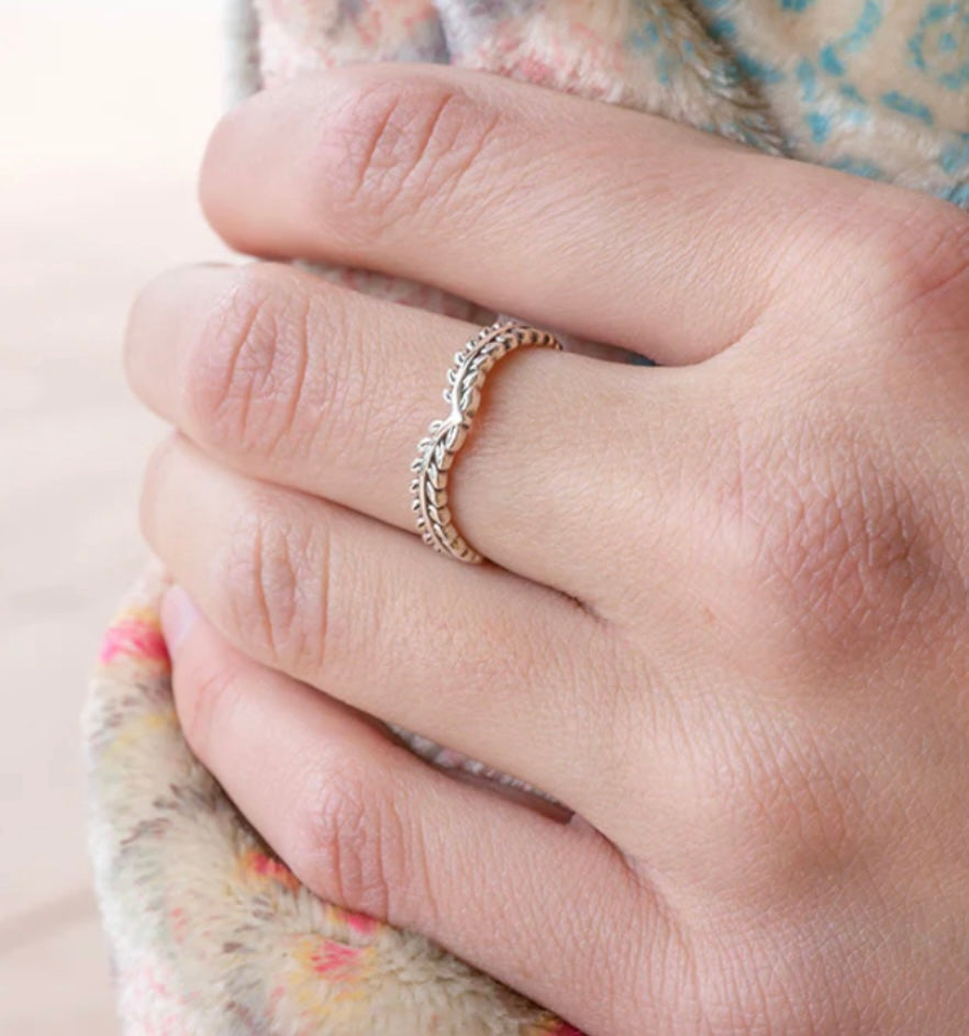 Laurel Wreath Sterling Silver Ring