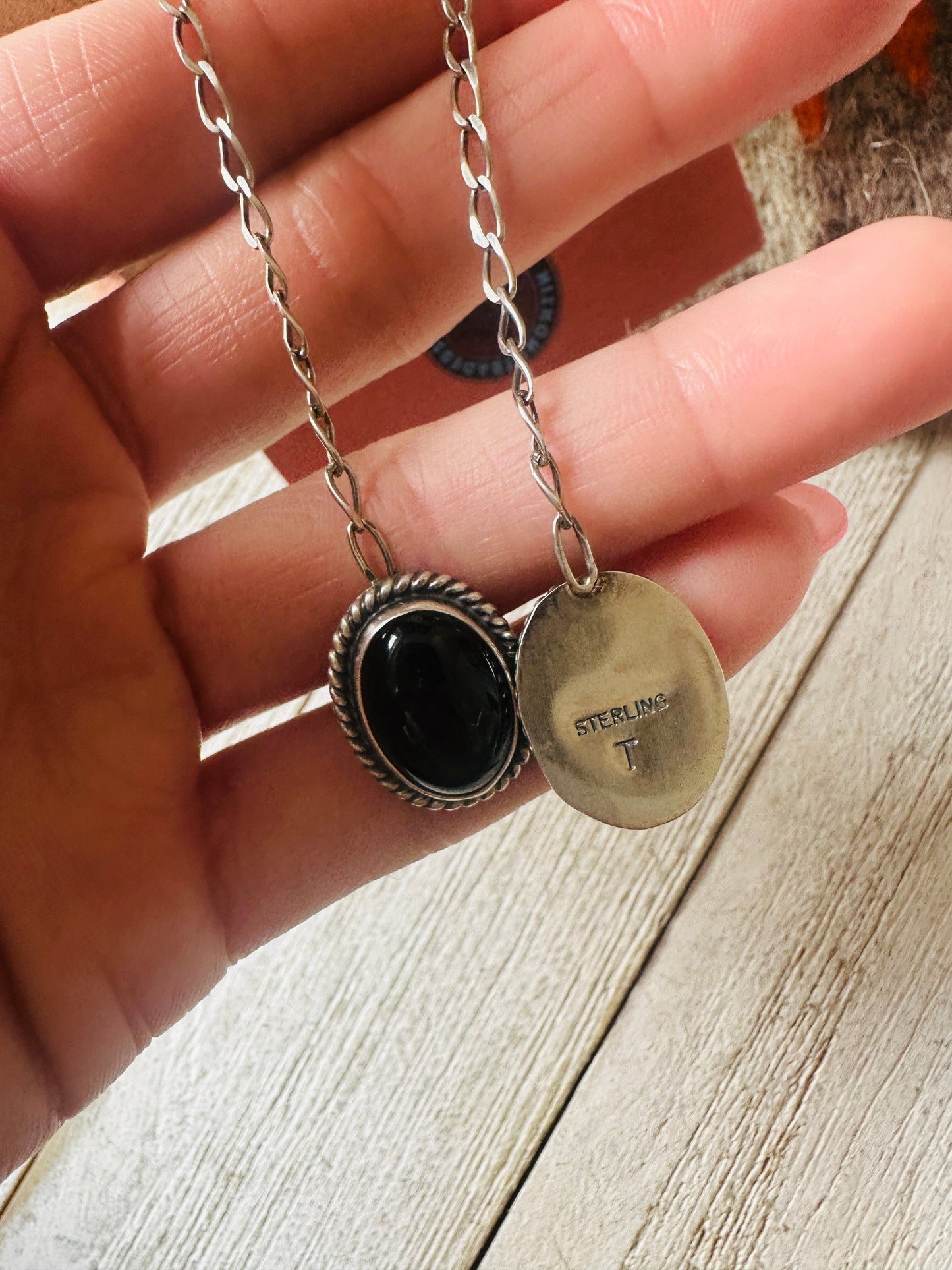 Handcrafted Sterling Silver & Black Onyx Dangle Earrings