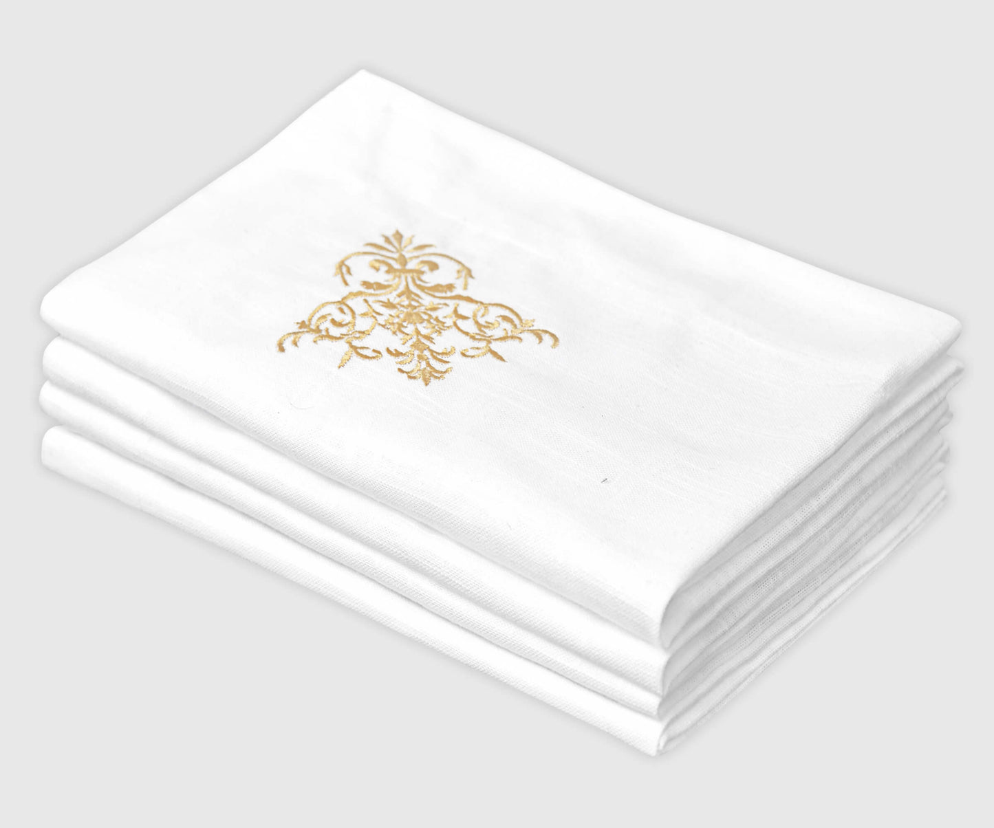White Wedding Napkins - Victorian Napkins