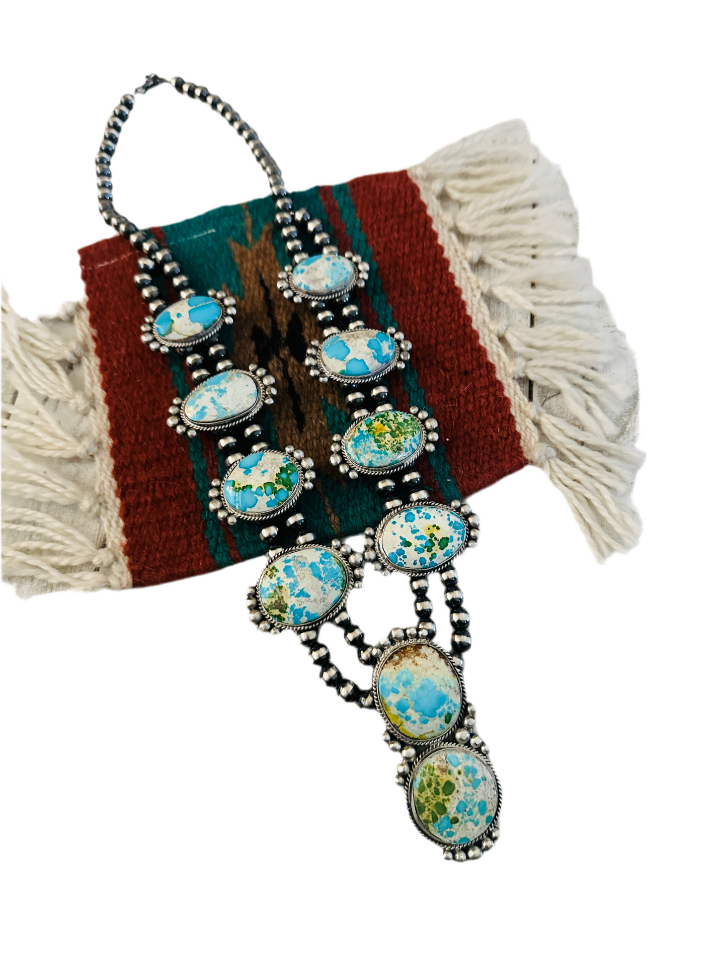 Handcrafted Sterling Silver & Sonoran Mountain Turquoise Necklace