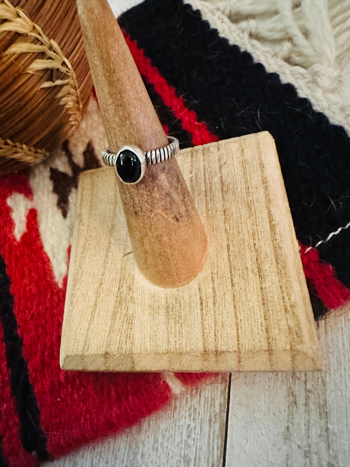 Handcrafted Sterling Silver & Black Onyx Ring