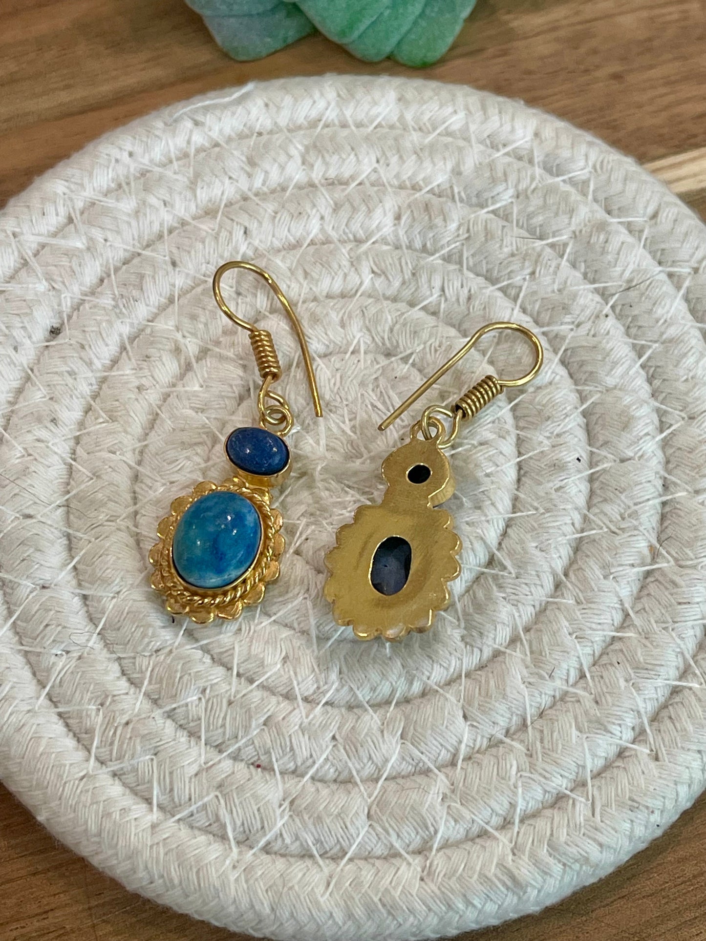 Vintage Gold Plated Dangle Earrings