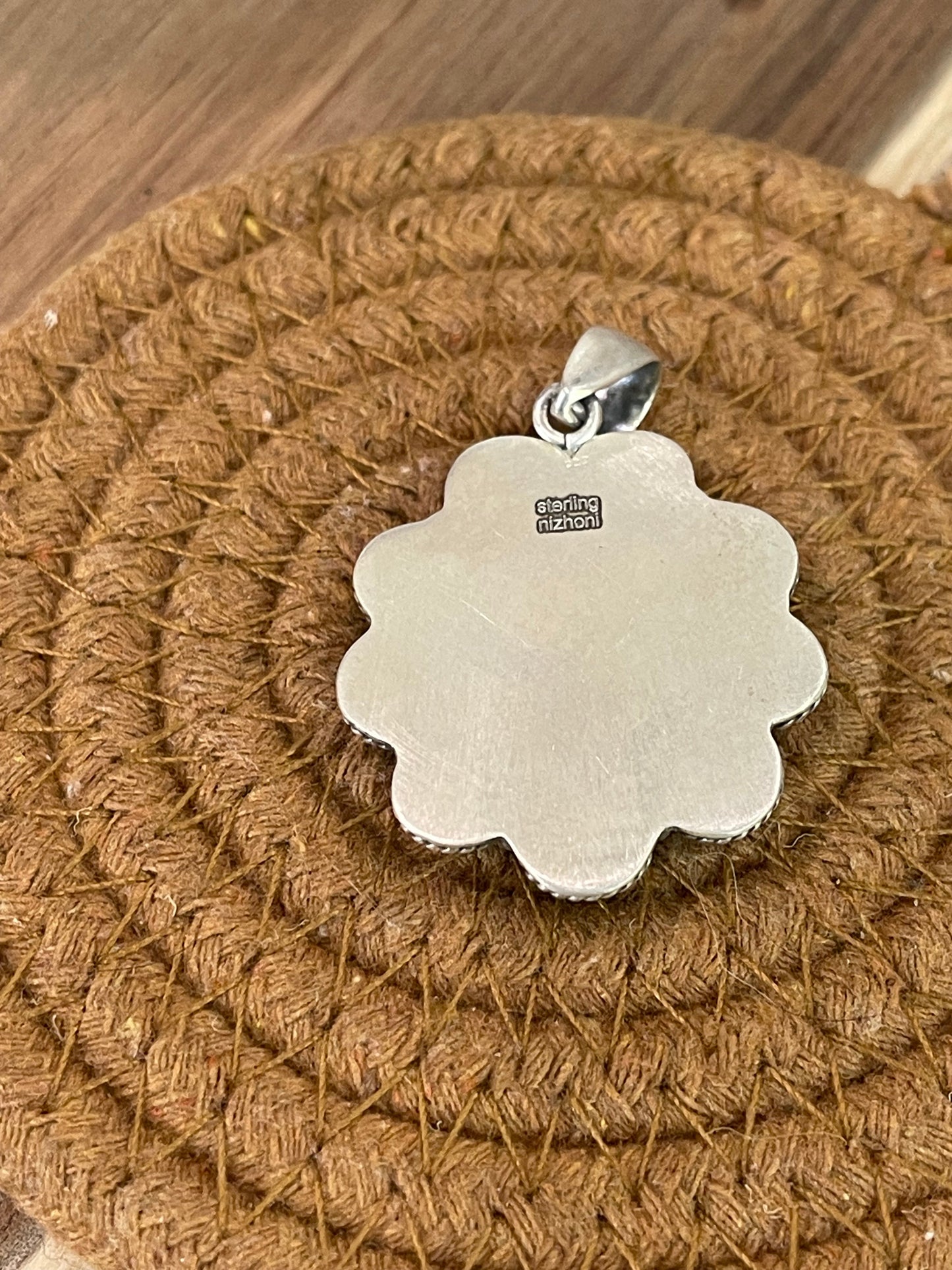 Handmade Sterling Silver & Sonoran Mountain Turquoise Cluster Pendant