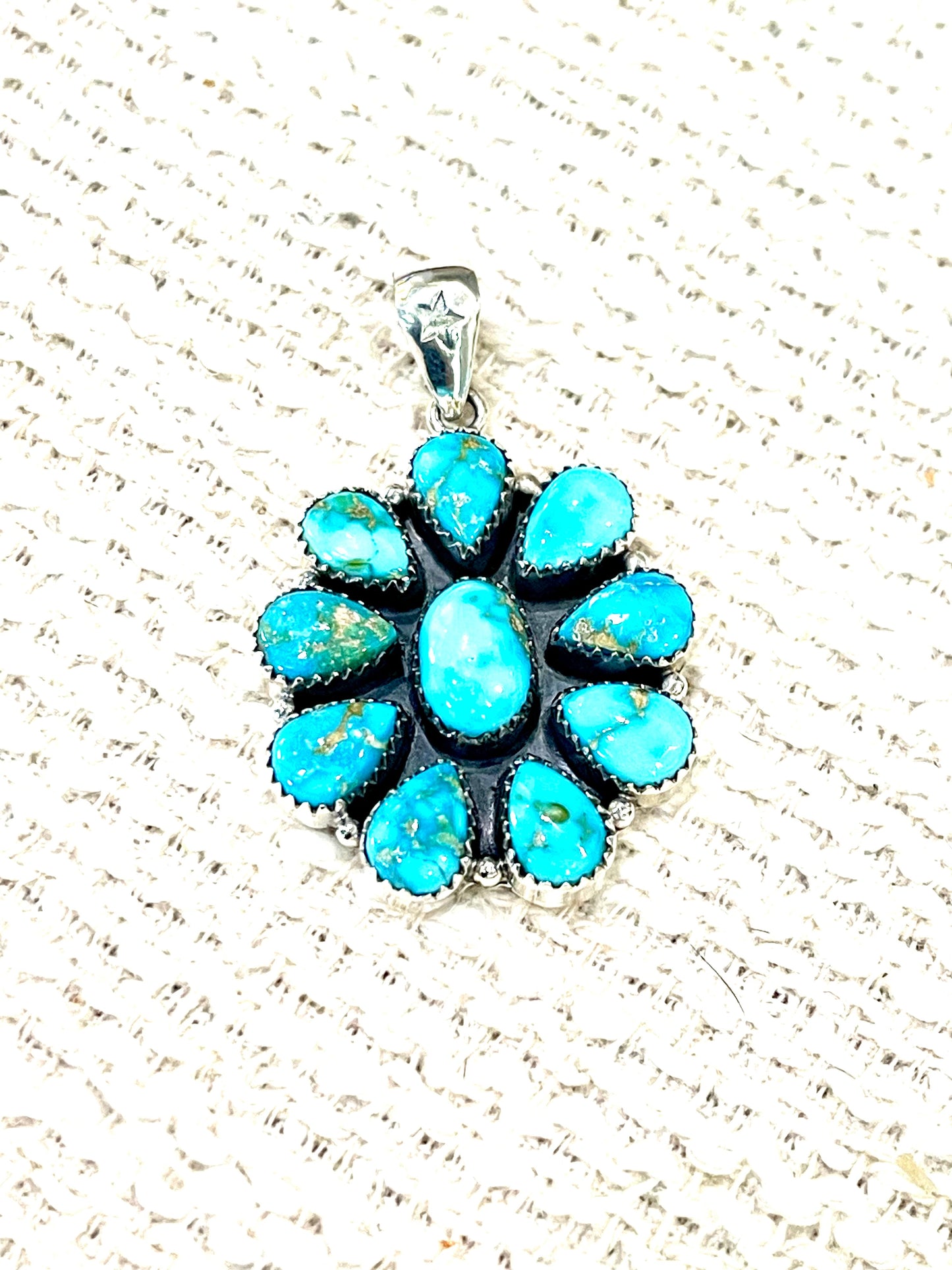 Handcrafted Sterling Silver & South Hill Sonoran Cluster Pendant