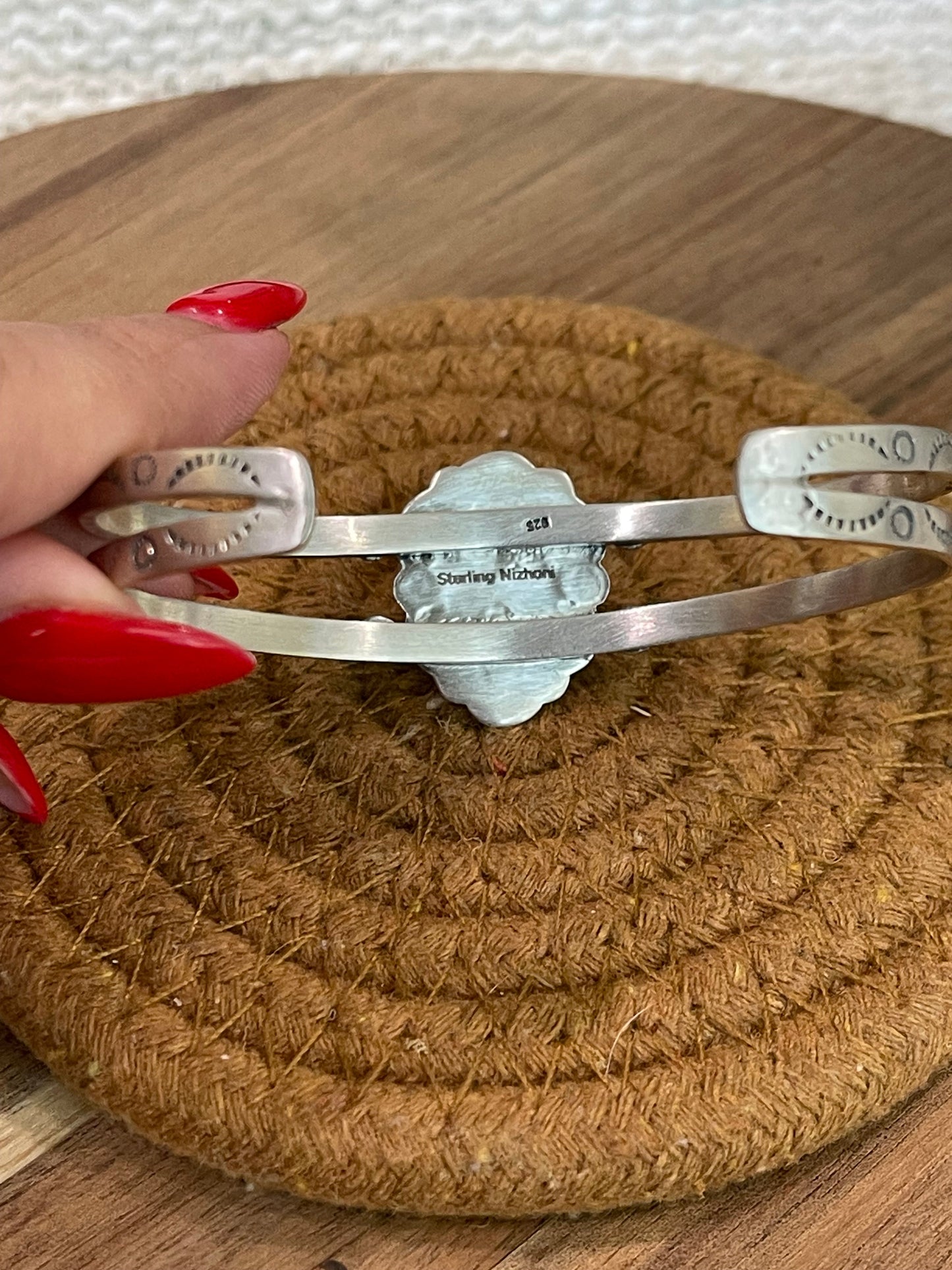 Handcrafted Sterling Silver & Sonoran Mountain Turquoise Cuff