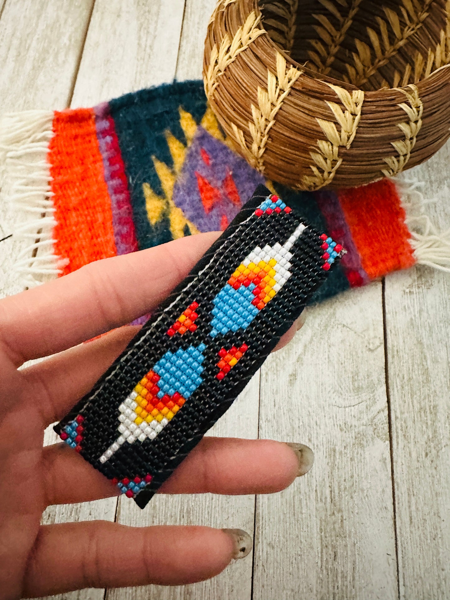 Handcrafted Handmade Beaded Barrette
