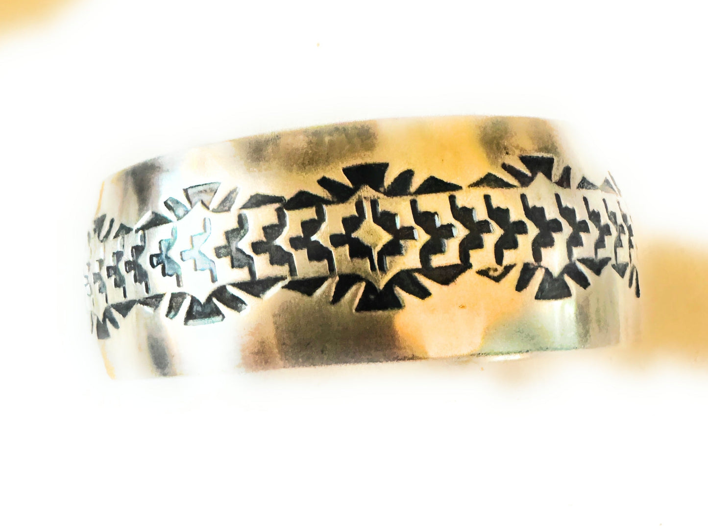 Handcrafted & Hand Stamped Sterling Silver Cuff Bracelet