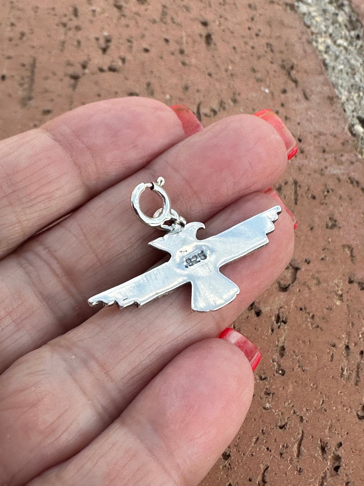 Handcrafted Sterling Silver Kachina  Charm