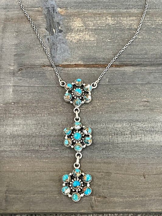 Handmade Sterling Silver & Spice Lariat Necklace