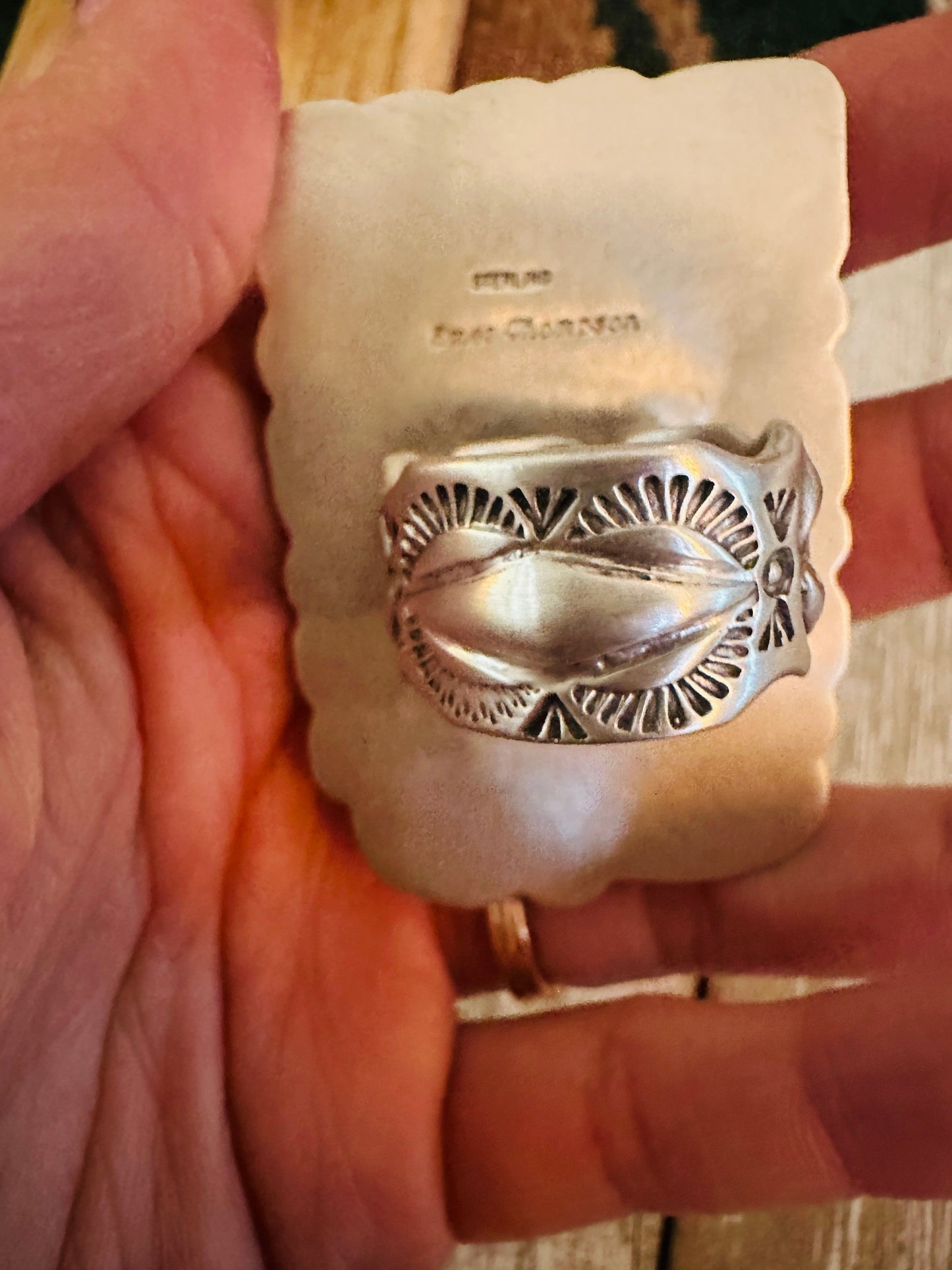 Handcrafted Sonoran Mountain Turquoise & Sterling Silver Adjustable Cluster Ring