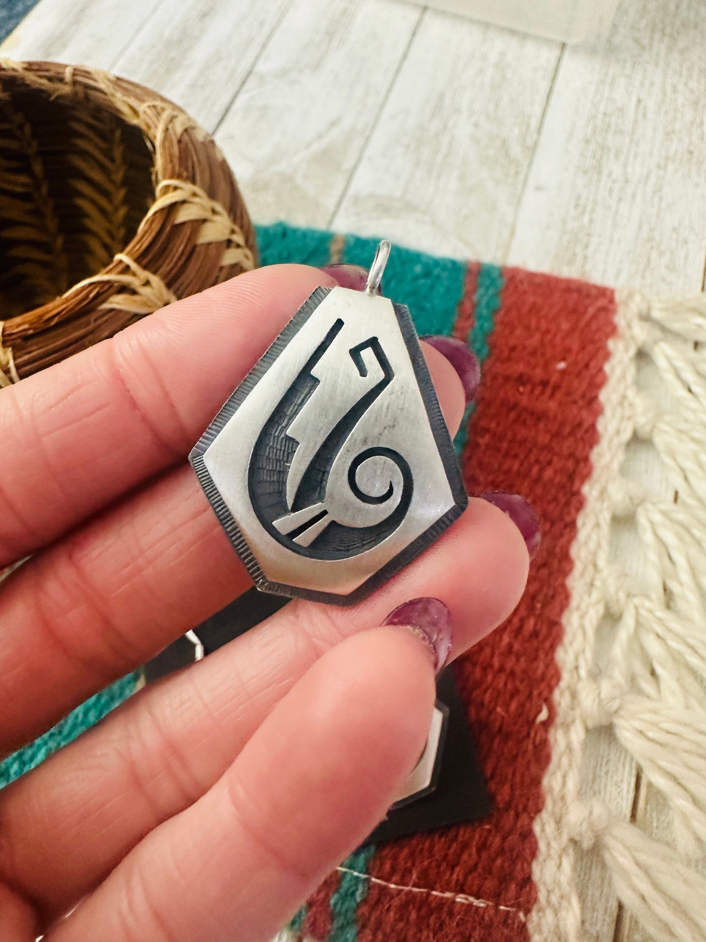 Handcrafted Sterling Silver Earring And Pendant Set