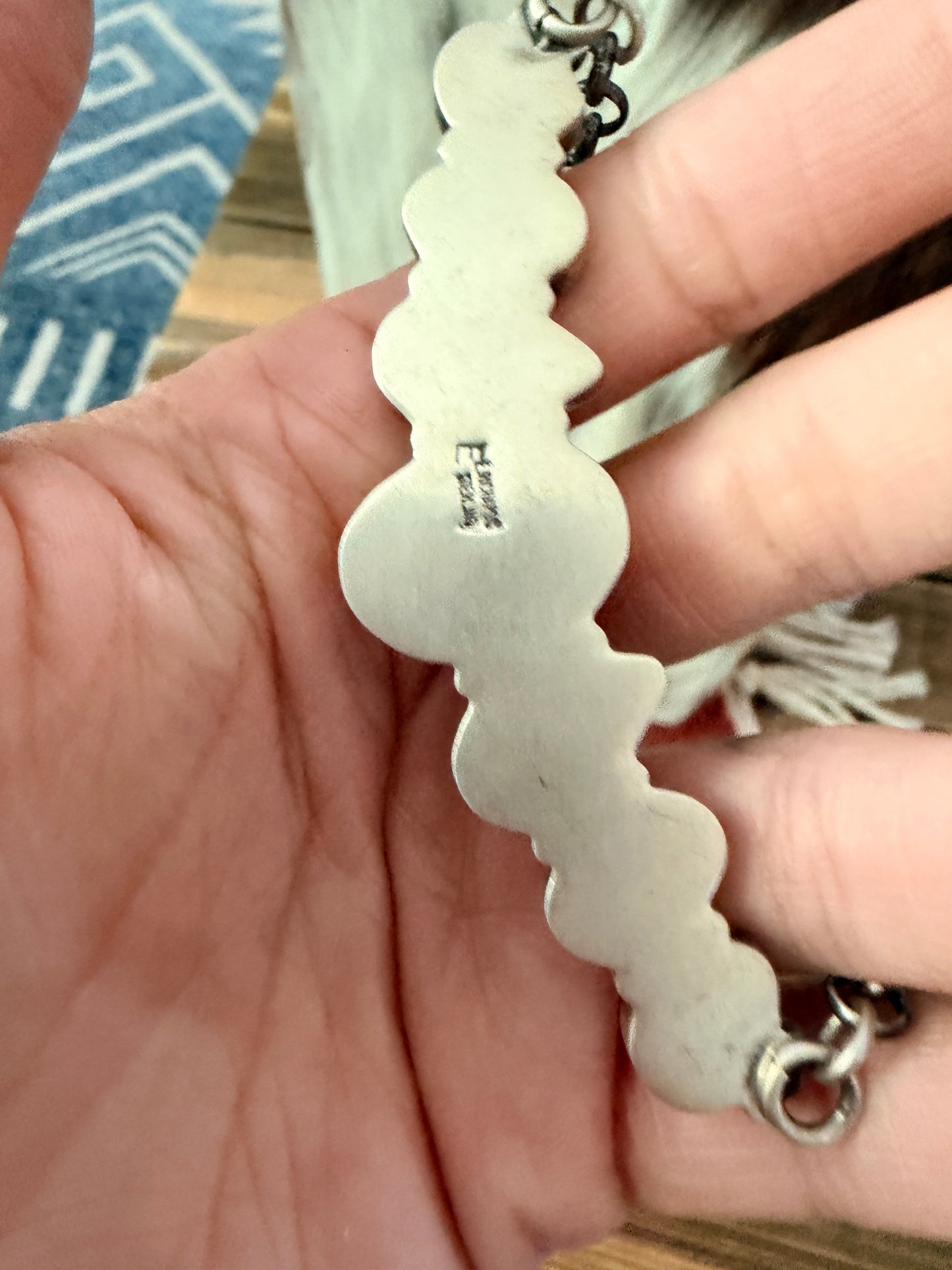 Handcrafted Orange Spiny Oyster & Sterling Silver Necklace by Elouise Richards