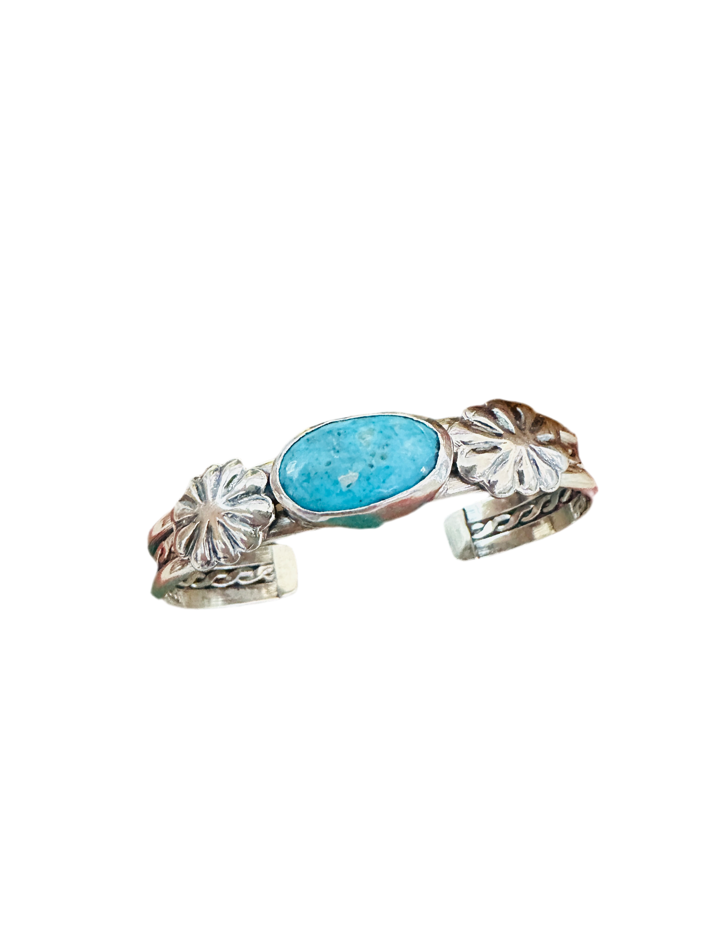 Handcrafted Turquoise & Sterling Silver Cuff Bracelet