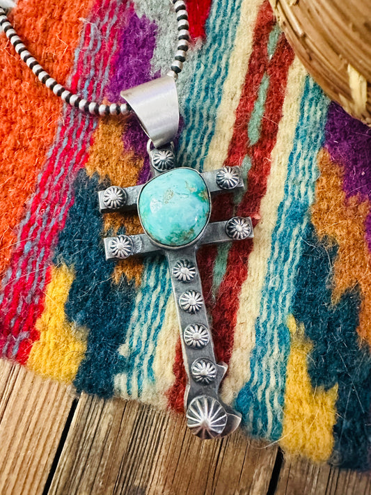 Handcrafted Sterling Silver & Turquoise Dragonfly Pendant by Chimney Butte