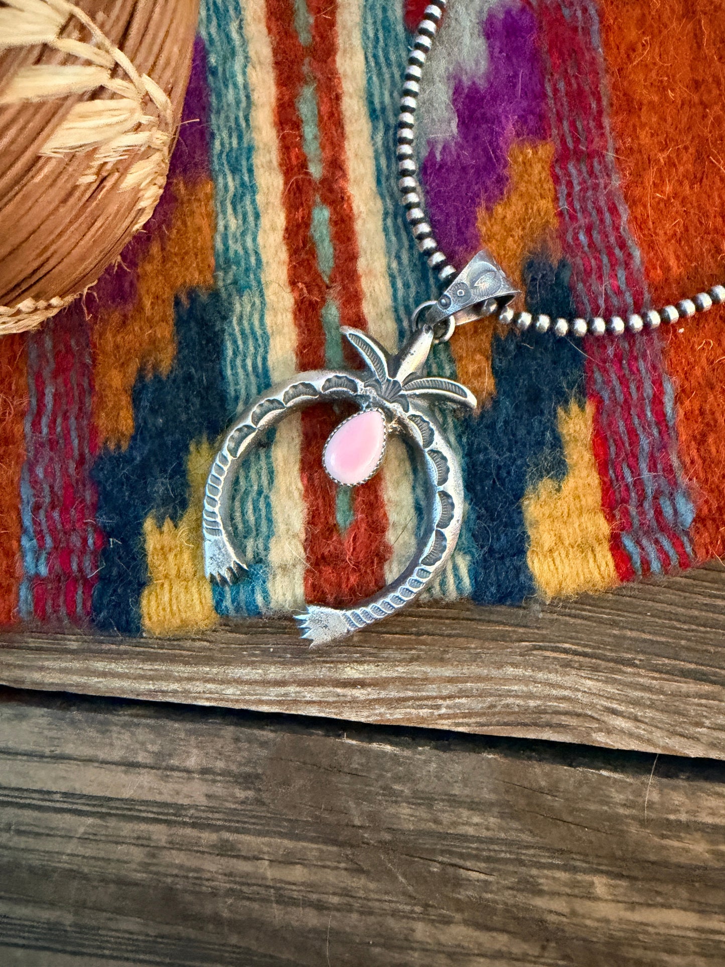 Handcrafted Sterling Silver & Queen Pink Naja Pendant by Kevin Billah