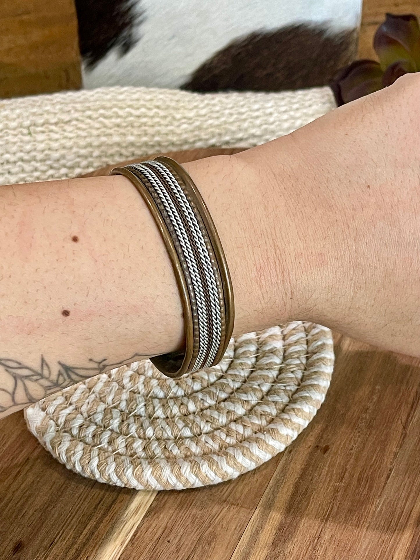 Vintage Handmade Copper Cuff