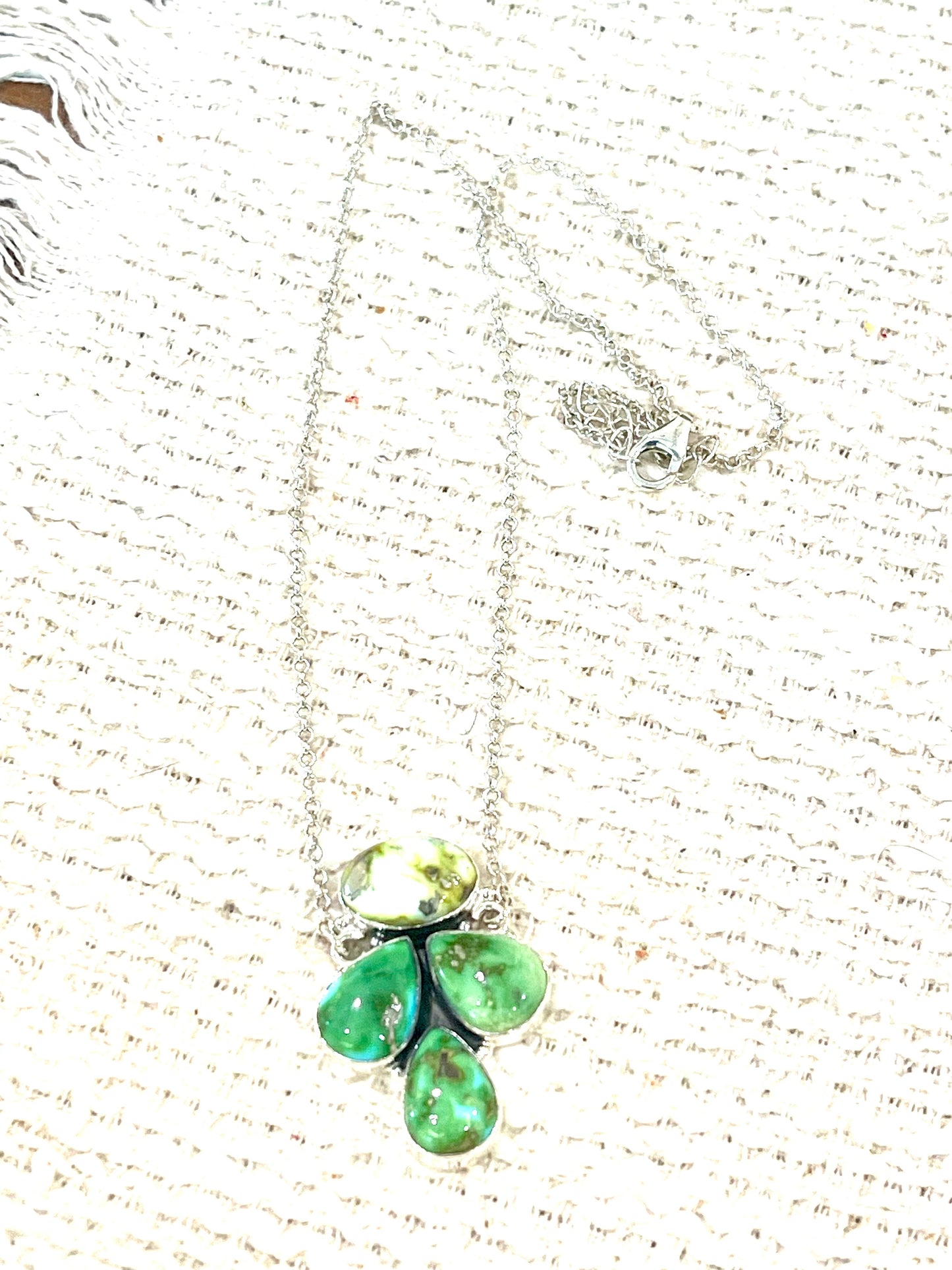 Handcrafted Sterling Silver, Sonoran Mountain Turquoise & Palomino Necklace